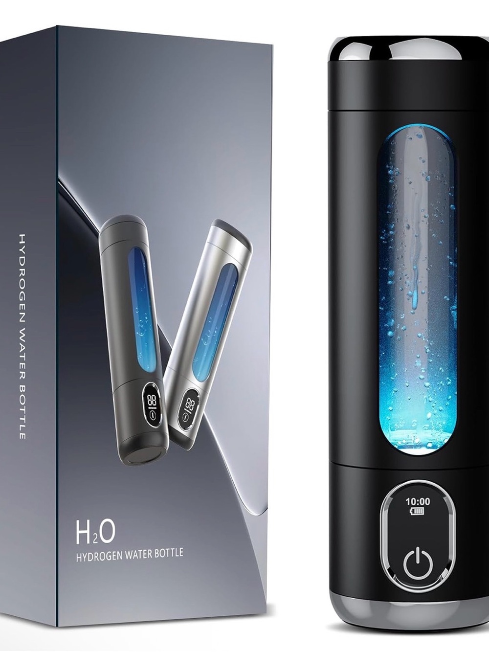 Portable Hydrogen Water Bottle Generator - Black